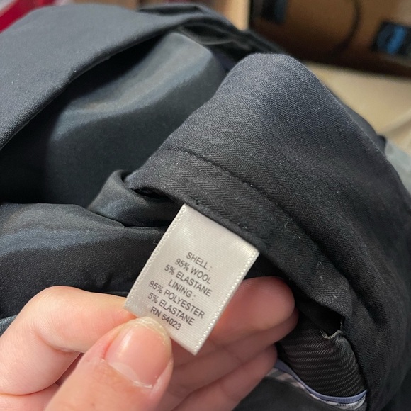 Banana Republic Stretch Black Pants 4L Womens Wool Office Work - Picture 6 of 6